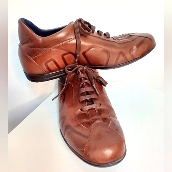 LADIES LEATHER PRADA WALKING SHOES - Picture 1 of 8